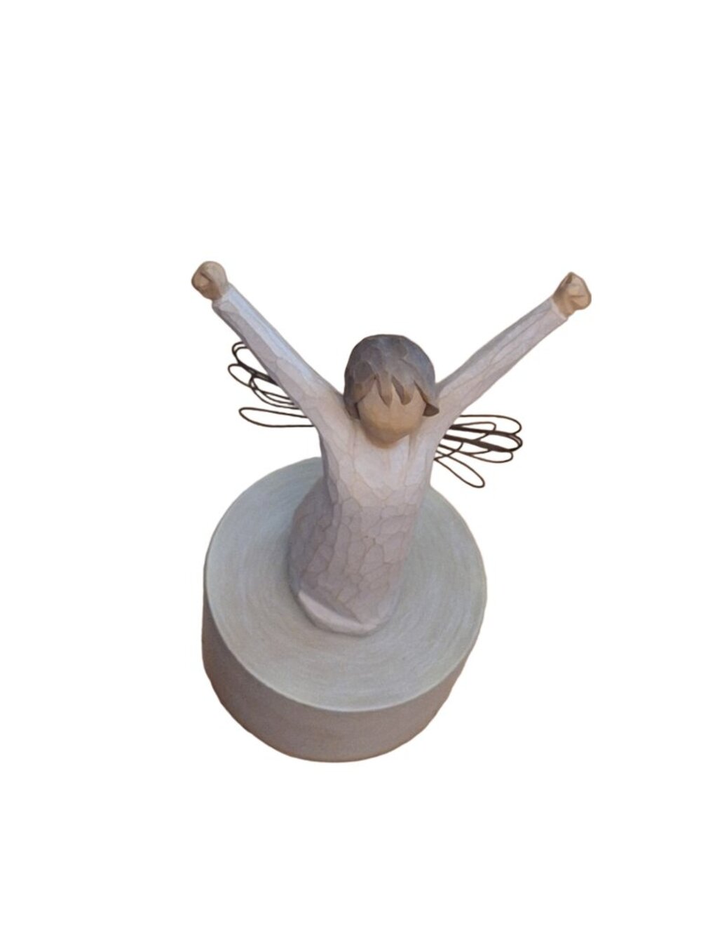 Vintage Hallmark Willow Tree Angel Courage Musical Figurine Susan Lordi